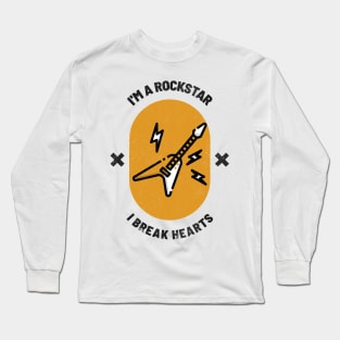 Music is life Rockstar for music lovers T-Shirt Long Sleeve T-Shirt